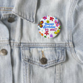 Big Blume Happy Birthday to Me Button (Beispiel)
