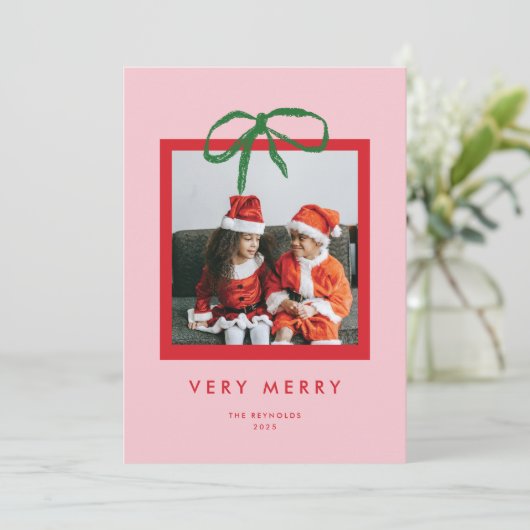 Big Bogen Feiertagskarte (Stehend Vorderseite)