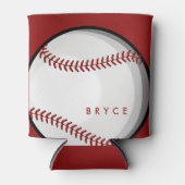 Big Bold Baseball Individuelle Name Red Dosenkühler (Vorderseite)
