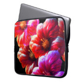 Big, Bold, Beautiful Flowers on an Electronics Bag Laptopschutzhülle (Vorderseite Links)