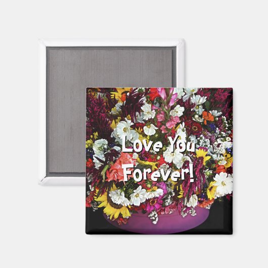 Big Bold Beautiful Square Magnet (Vorderseite/Rückseite)