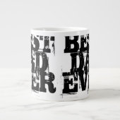 Big Bold bekümmert Bester Vater je Typografie Jumbo-Tasse (Vorderseite)