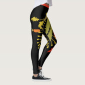 Big Bold Bright Green Red Botanic Leggings (Rechts)