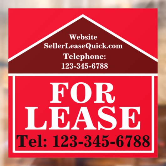 BIG BOLD FÜR benutzerdefiniertes Real Anwesen Fensteraufkleber (Blatt 2)