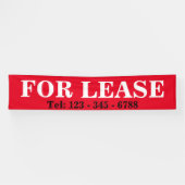 BIG BOLD FÜR LEASE SIGNAGE BANNER Real Anwesen Sig (Horizontal)
