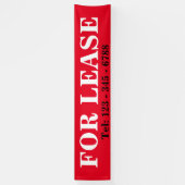 BIG BOLD FÜR LEASE SIGNAGE BANNER Real Anwesen Sig (Vertikal)