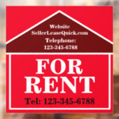 BIG BOLD FÜR MIETEN Custom Real Anwesen Fensteraufkleber (Blatt 2)