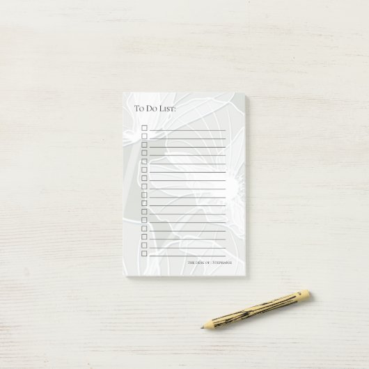 Big Bold Hollyhocks WÄHLEN FARBE Post-it Klebezettel (Auf Schreibtisch)