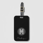 Big Bold Line Monogram Gepäckanhänger (Vorderseite Vertikal)