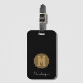 Big Bold Line Monogram Gepäckanhänger (Vorderseite Vertikal)