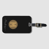 Big Bold Line Monogram Gepäckanhänger (Vorderseite (Horizontal))