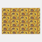 Big Bold Sunblumen Geschenkpapier Set (Vorderseite 3)