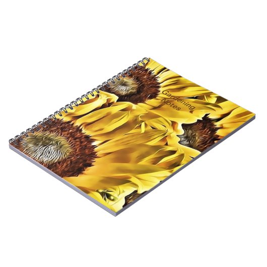 Big Bold Sunblumen Notizblock (Linke Seite)