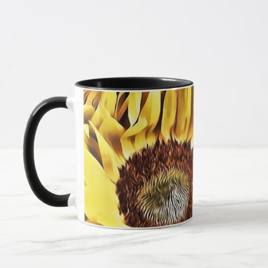 Big Bold Sunblumen Tasse (Links)