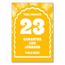 BIG Bold Sunshine Yellow Wavy Arch Wedding