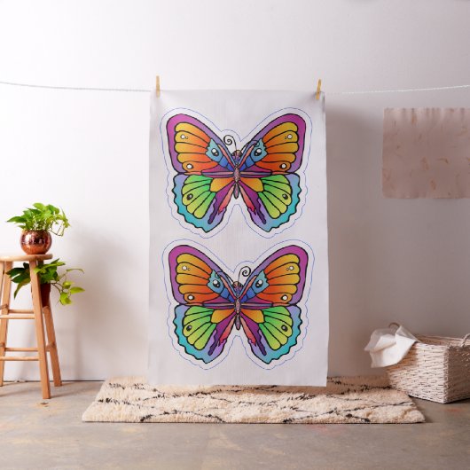 Big Bold und Beautiful Butterfly Stoff (Beispiel)