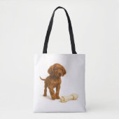 Big Bone, Bigger Gefühls - Irish Setter Puppy Tasche (Vorderseite)