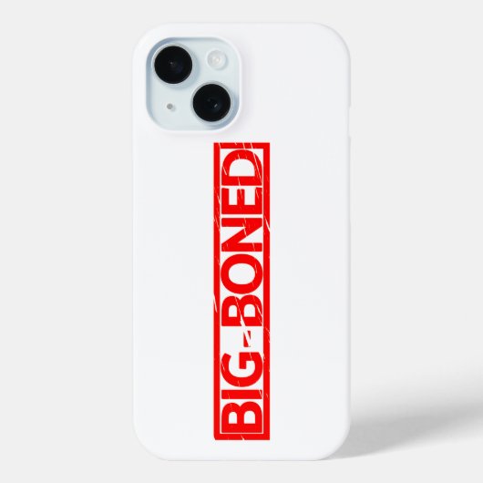 Big-Boned-Briefmarke Case-Mate iPhone Hülle (Rückseite)