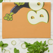 Big BOO - Frankenstein Monster Halloween Orange Geschirrtuch (Gefaltet)