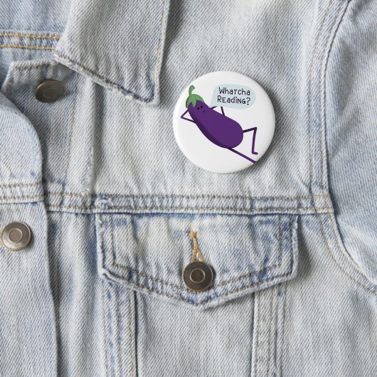 Big Book Energy, neugierige Eggplant Button (Beispiel)