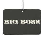 Big-Boss-Autoaufkleber Autolufterfrischer (Rückseite)
