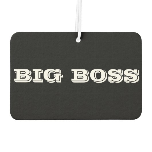 Big-Boss-Autoaufkleber Autolufterfrischer (Rückseite)