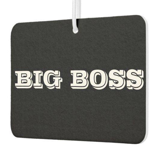 Big-Boss-Autoaufkleber Autolufterfrischer (Links)