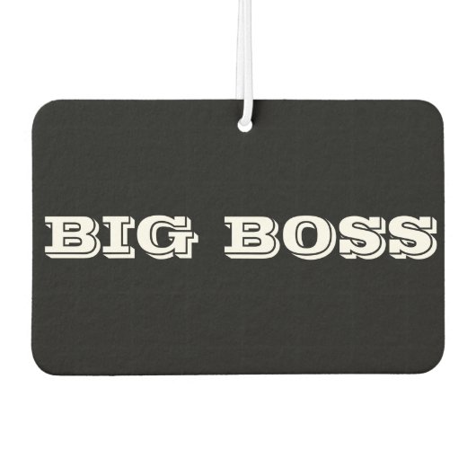 Big-Boss-Autoaufkleber Autolufterfrischer (Vorderseite)