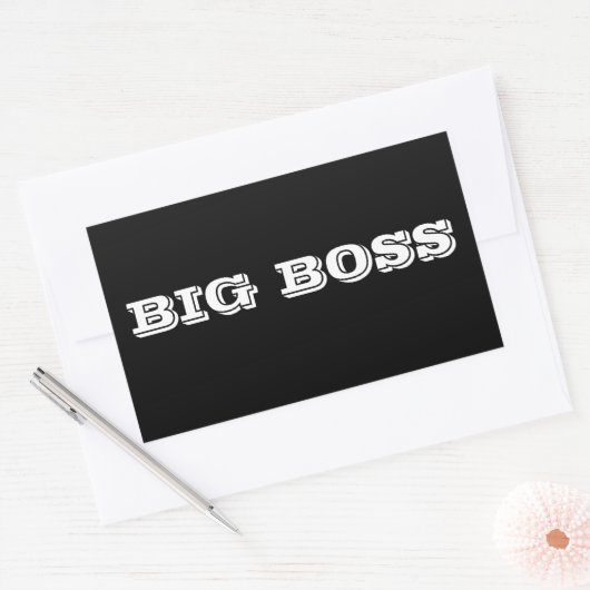 Big-Boss-Autoaufkleber Rechteckiger Aufkleber (Umschlag)