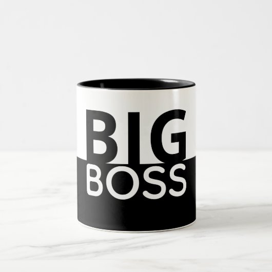 Big Boss Contrast-Tasse Zweifarbige Tasse (Mittel)