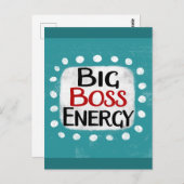Big Boss Energy Postcard Postkarte (Vorne/Hinten)