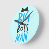 Big Boss man Design NP Runde Wanduhr (Winkel)