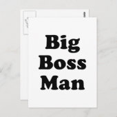 Big Boss Man Postkarte (Vorne/Hinten)