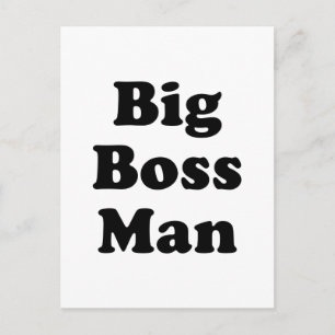 Big Boss Man Postkarte