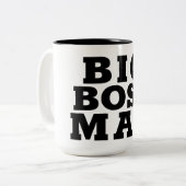 Big Boss Man Zweifarbige Tasse (Vorderseite Links)