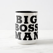Big Boss Man Zweifarbige Tasse (Mittel)