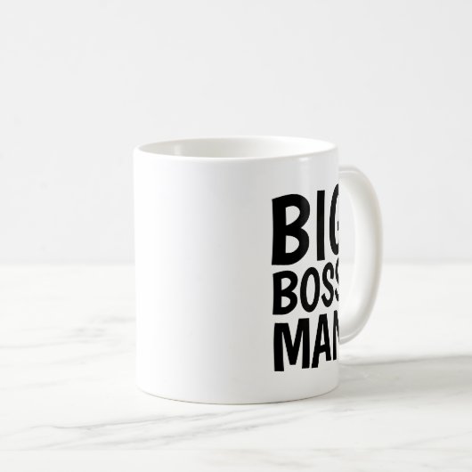 BIG BOSS MANN Kaffee-Tassen Kaffeetasse (VorderseiteRechts)