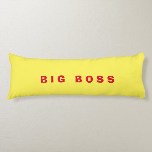 BIG BOSS PILLOW FÜR FANS SEITENSCHLÄFERKISSEN (Vorderseite)