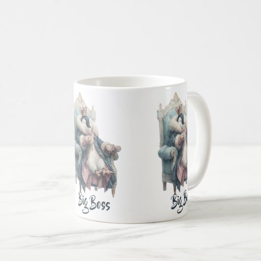 Big Boss Winter Penguin Design Kaffeetasse (VorderseiteRechts)