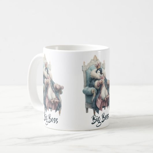 Big Boss Winter Penguin Design Kaffeetasse (Vorderseite Links)