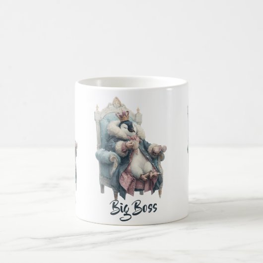 Big Boss Winter Penguin Design Kaffeetasse (Mittel)