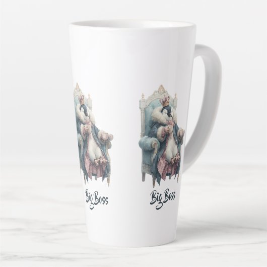 Big Boss Winter Penguin Design Milchtasse (Rechte Ecke)