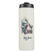 Big Boss Winter Penguin Design Thermosbecher (Vorderseite)
