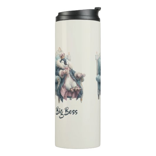 Big Boss Winter Penguin Design Thermosbecher (Nach links gedreht)