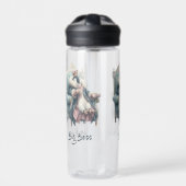 Big Boss Winter Penguin Design Trinkflasche (Vorderseite)