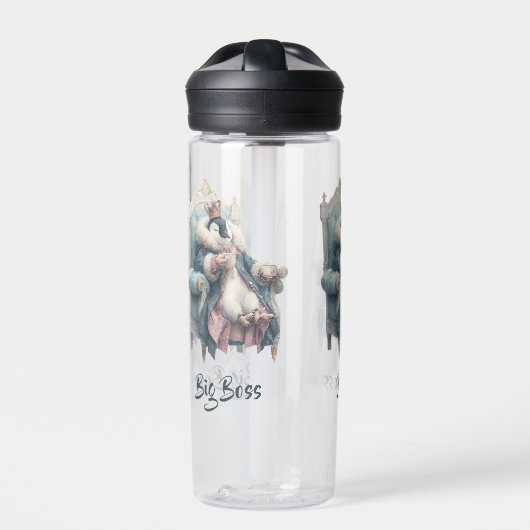 Big Boss Winter Penguin Design Trinkflasche (Vorderseite)