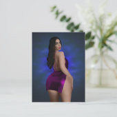 BIG BOTTOM SCHAUTY BRÜNETT MÄDCHEN Postkarten (Stehend Vorderseite)