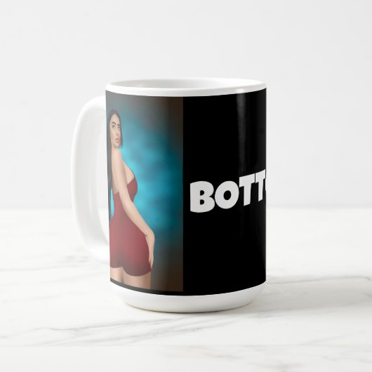 BIG BOTTOM SCHÖNHEIT KAFFEE TASSE (Vorderseite Links)
