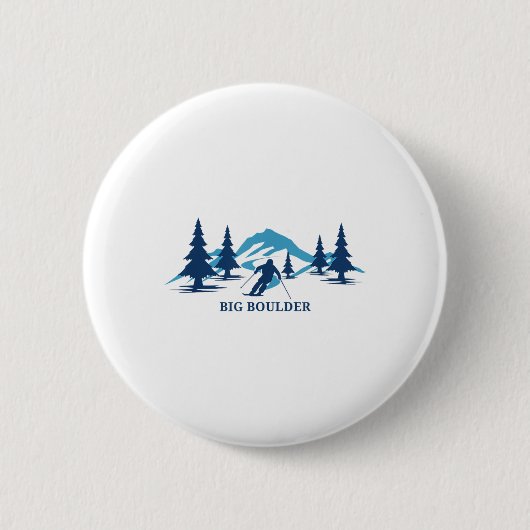 Big Boulder Pennsylvania Ski Resort Skier T Button (Vorderseite)