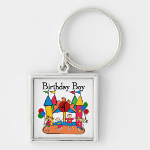Big Bounce Boy 4. Geburtstag Tshirts und Geschenke Schlüsselanhänger